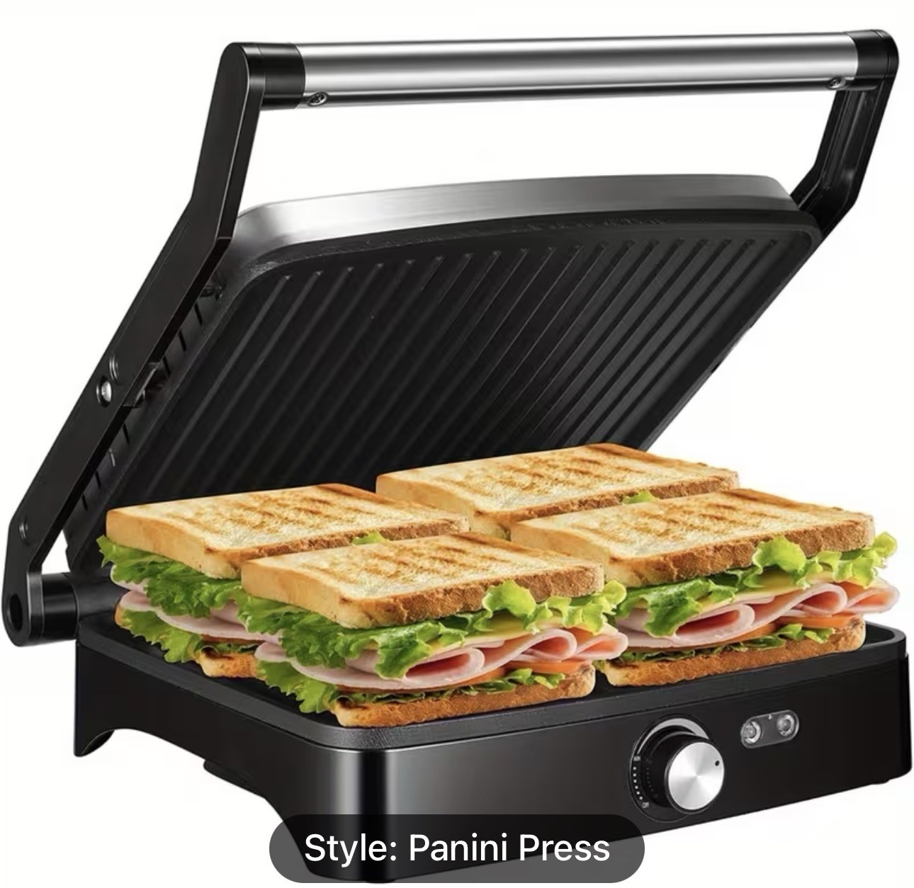 Ostba Bosch HMT72M450 Panini Press Contact Grill 180° Grill Non-Stick Black