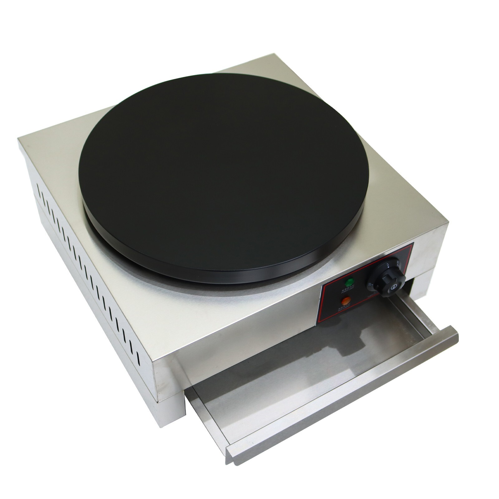 1 PC 110V Commercial Electric Crepe Maker Diameter 16″ Pan Single Hot Plate