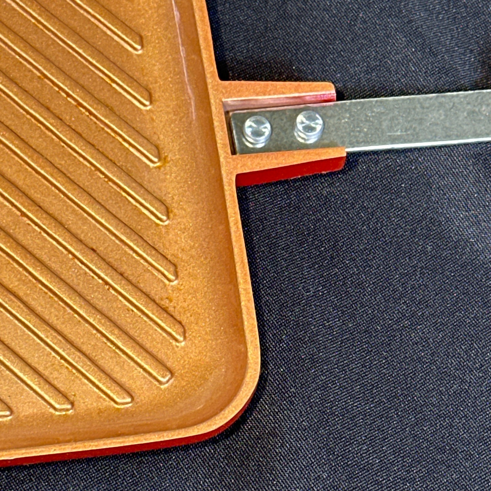 Red Copper Flipwich Nonstick Stovetop Grilled Cheese Sandwich Maker Grill Red