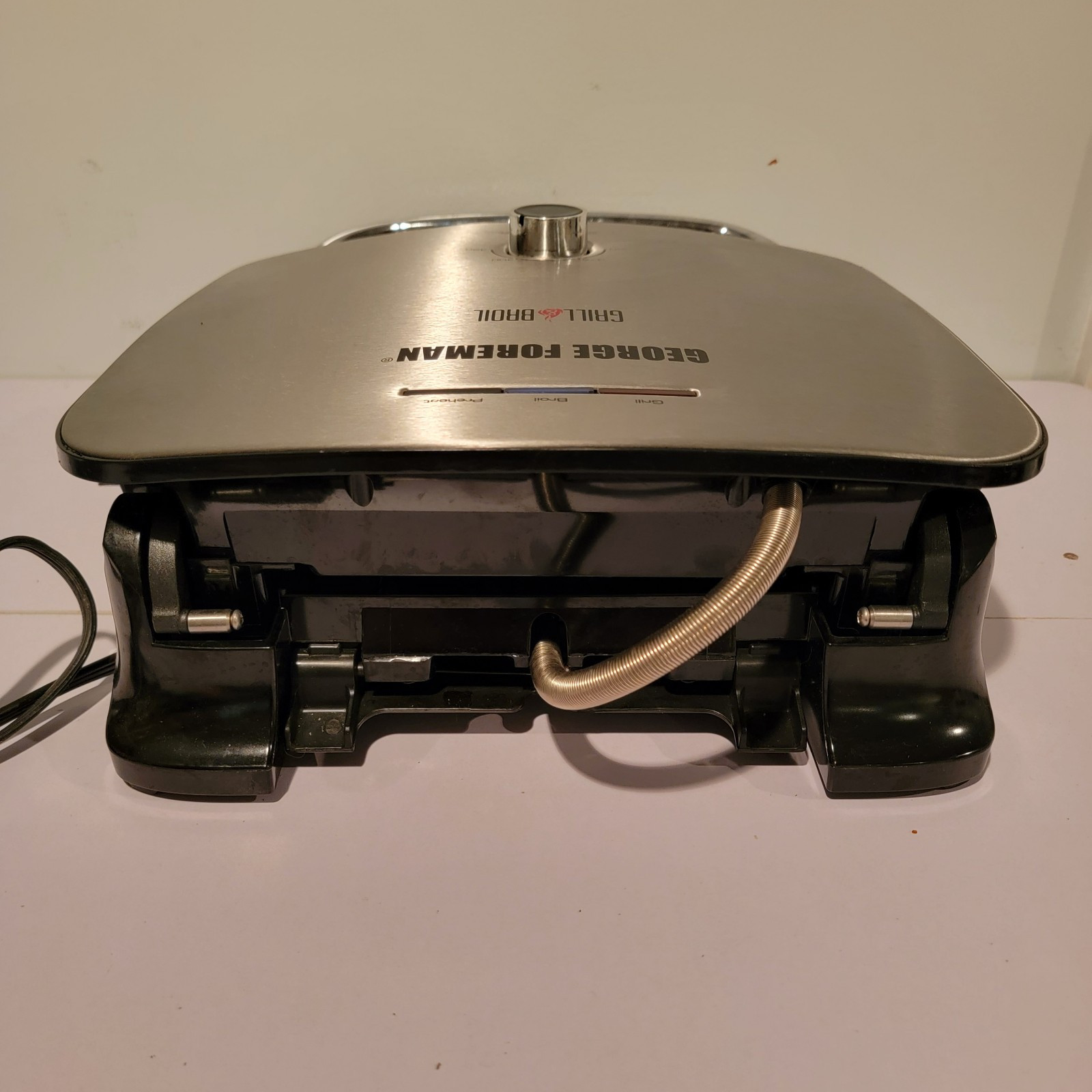 George Foreman Grill & Broil, 7-in-1 Electric Indoor Grill, Silver, GBR5750SSQ