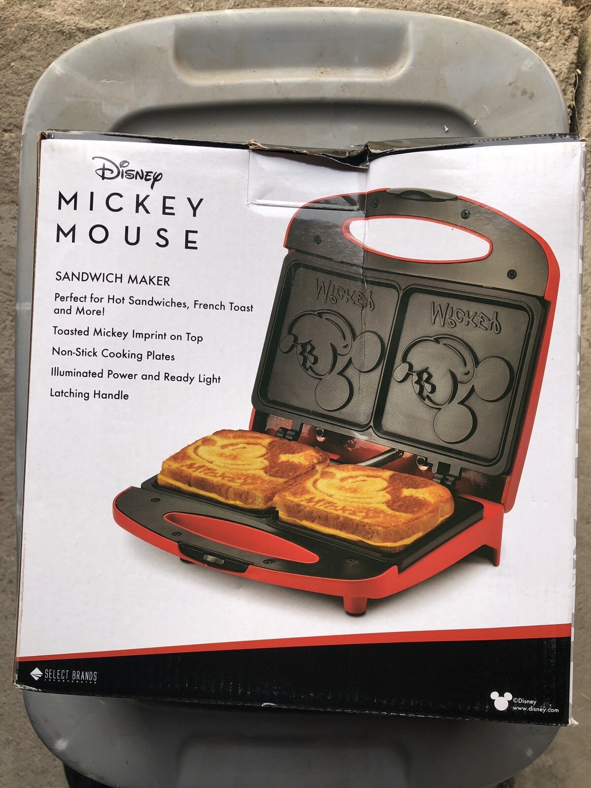 Disney Mickey Mouse French Toast Hot Sandwich Maker NEW!!