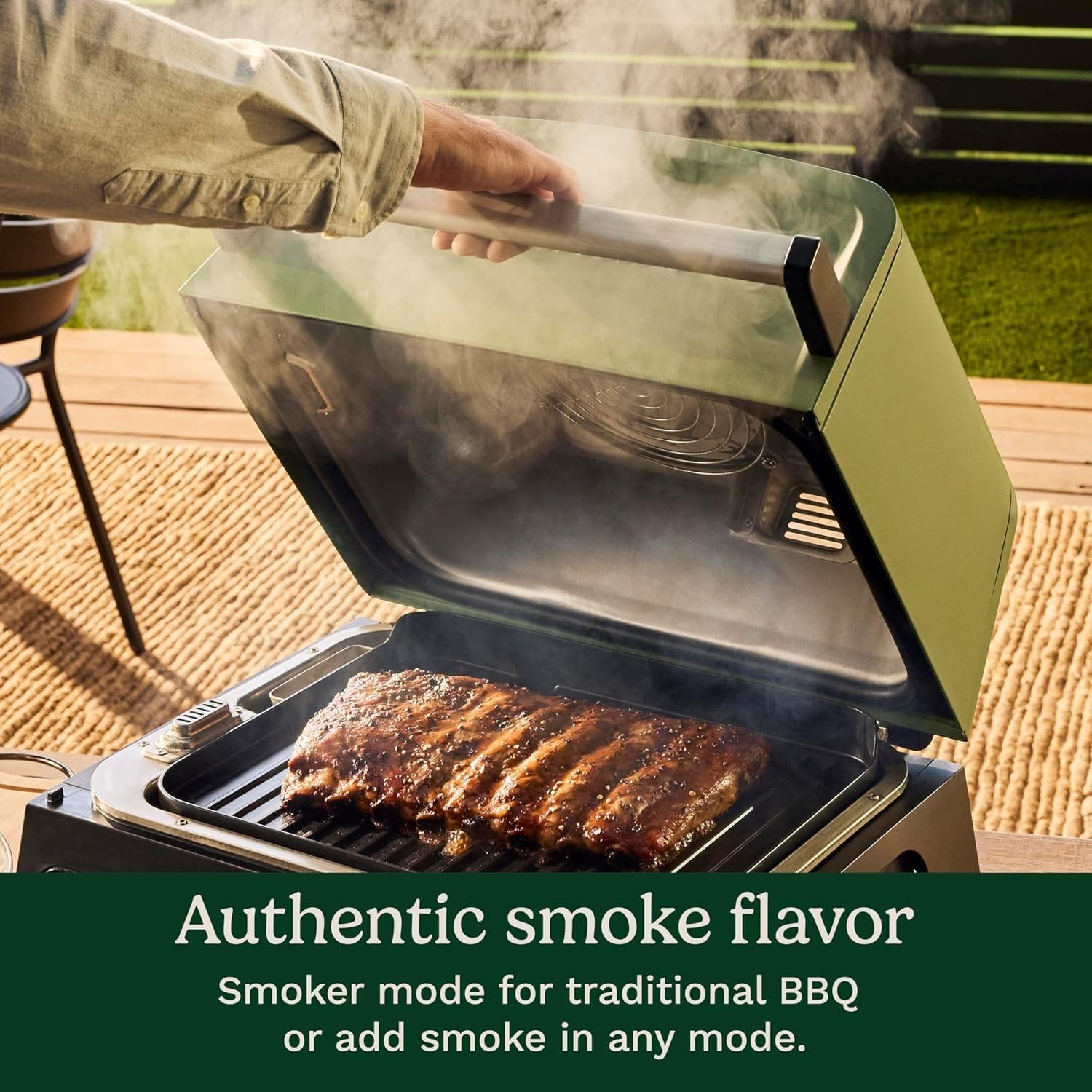 Cuisinart FlavorBoost™ 8-in-1 Outdoor Electric Grill, Smoker & Air Fry,