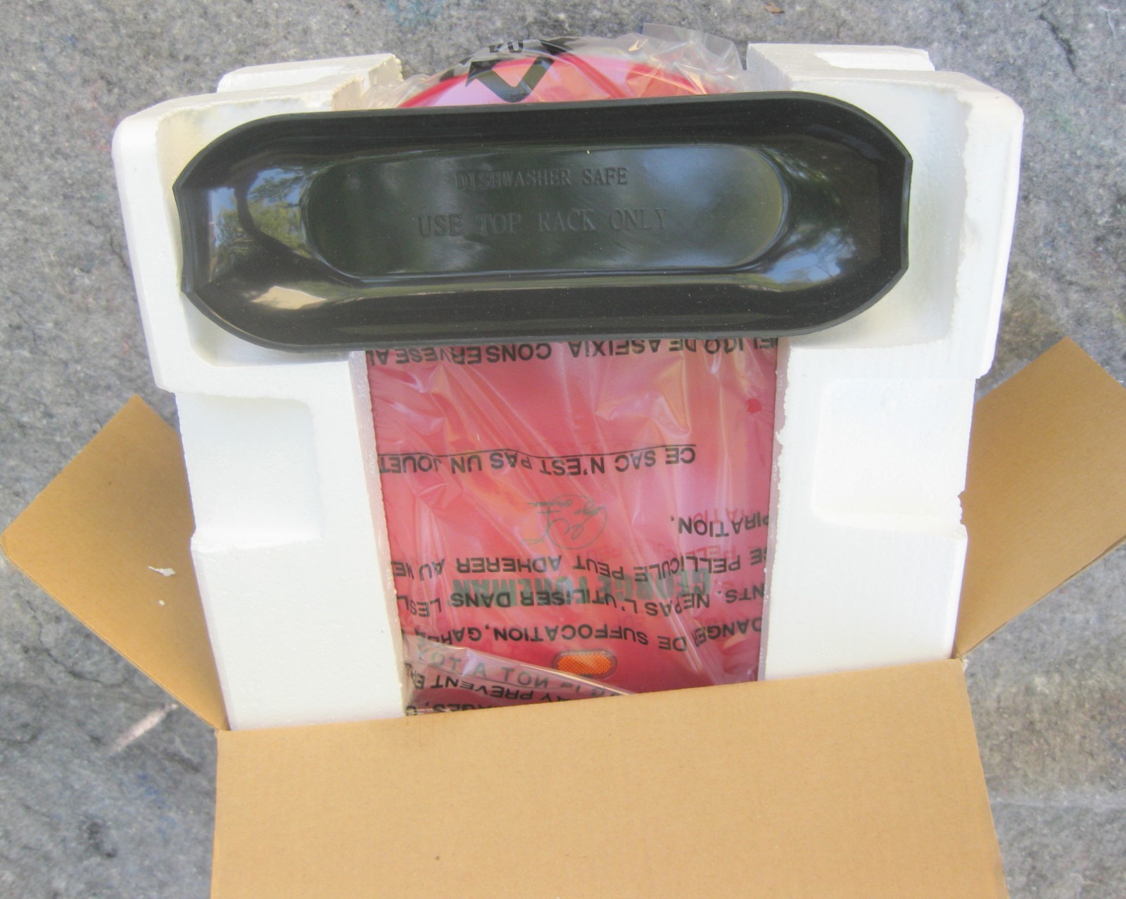 NEW OPEN BOX George Foreman 2-Serving Classic Electric Grill, GR10RM, Red