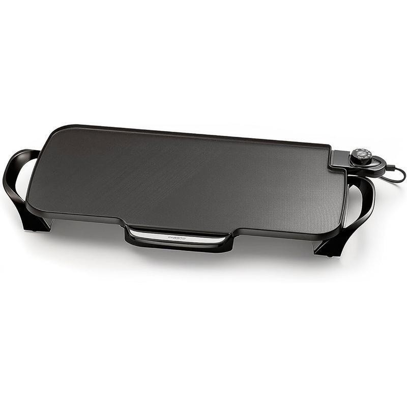 Electric Griddle 22 Inch Nonstick Cooking Surface Removable Handles Easy Cleanup