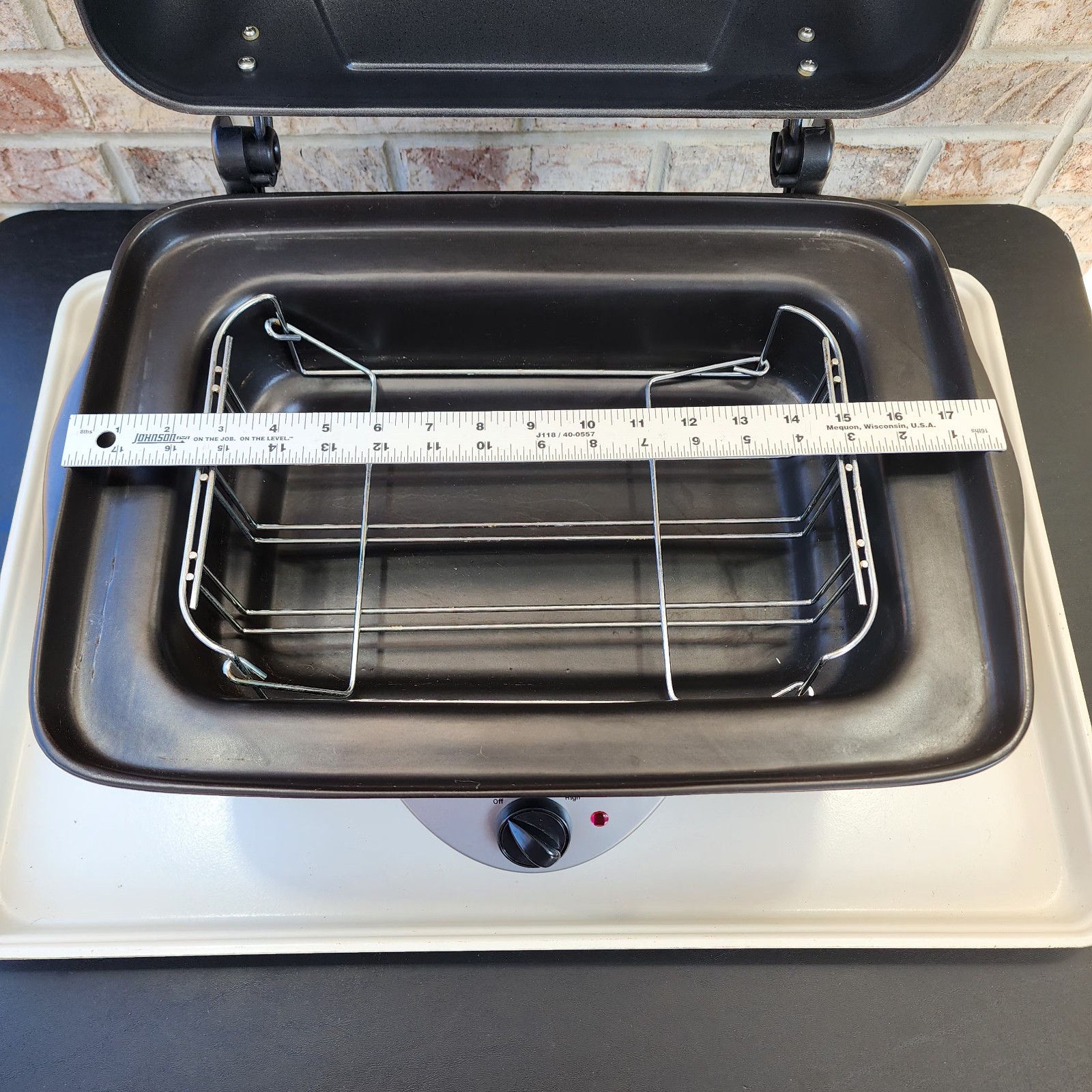 RIVAL Crock Pot BBQ Pit Indoor Countertop Slow Roaster Meat Grill BB100 Tested