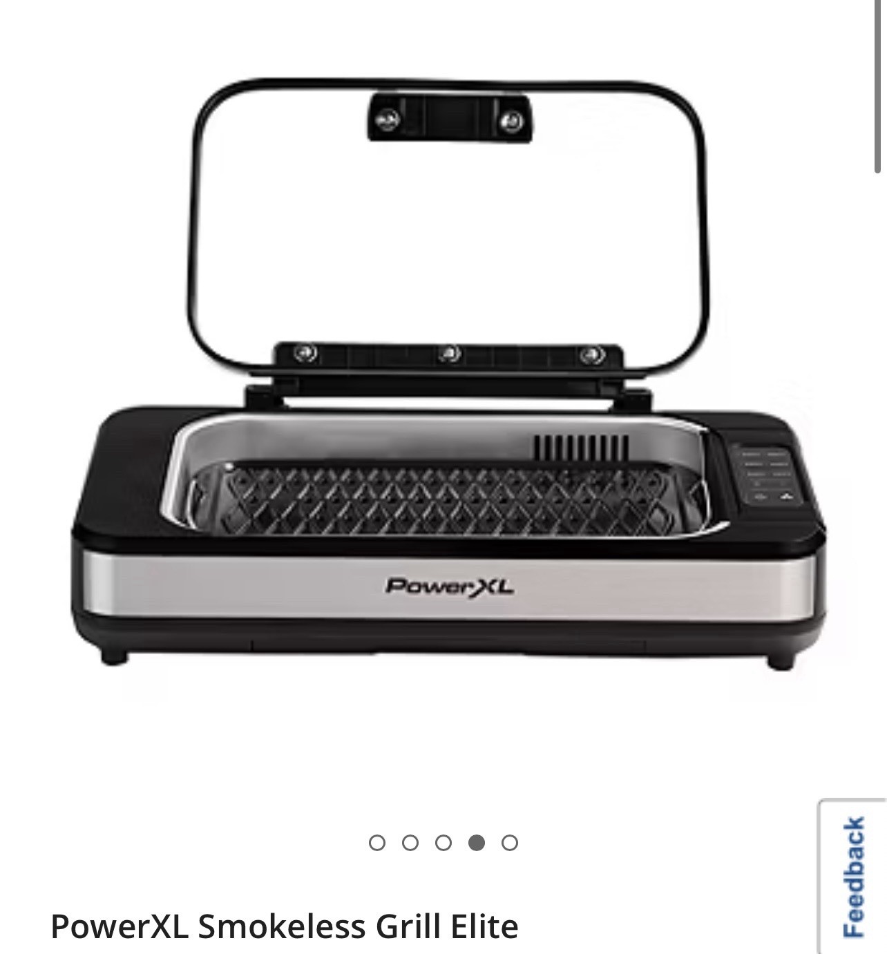 PowerXL Smokeless Grill Elite Outdoor Flavor Indoors Electric Grill