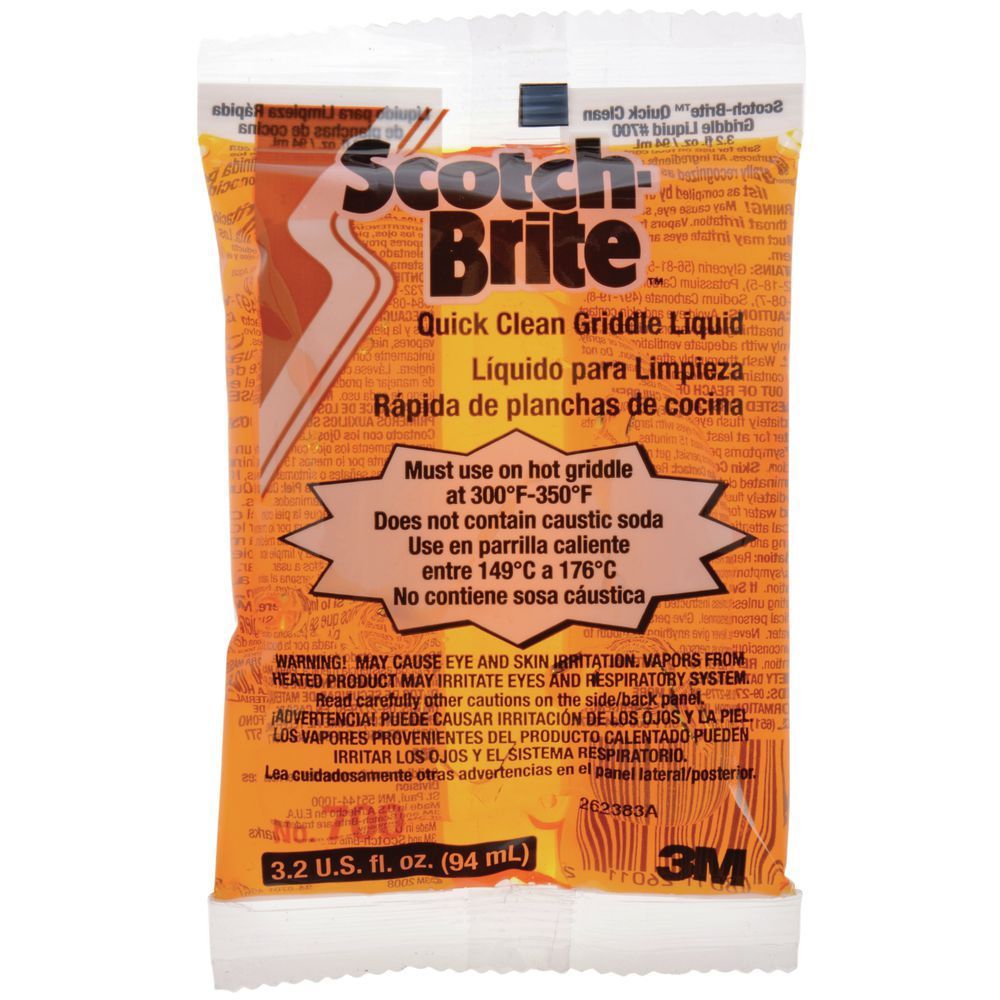 3M Scotch-Brite? 3.2 oz Orange Chemical Quick Clean Liquid Packs For Quick Clean