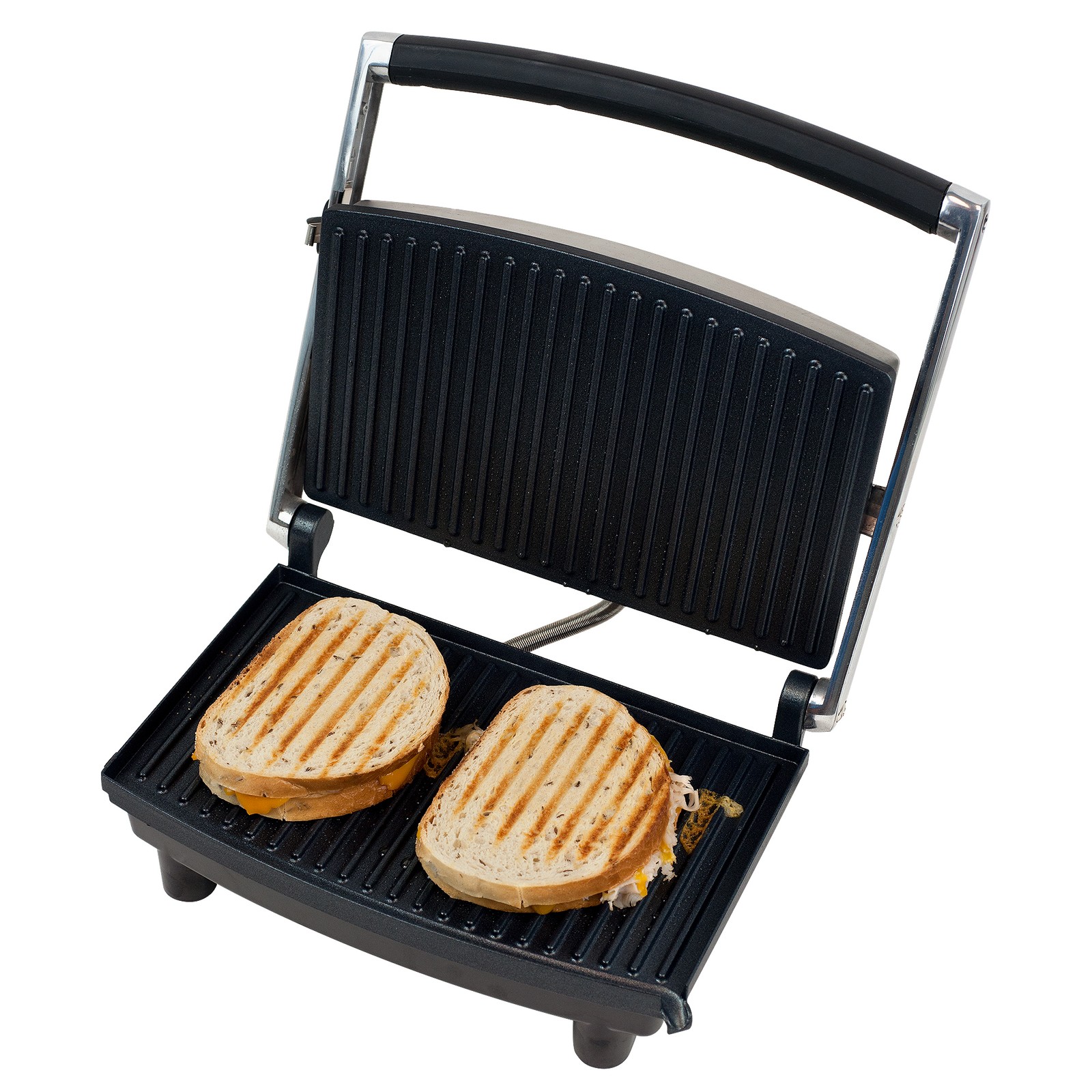 Electric Grill and Panini Press – Non-Stick – Sandwich Steak Chicken