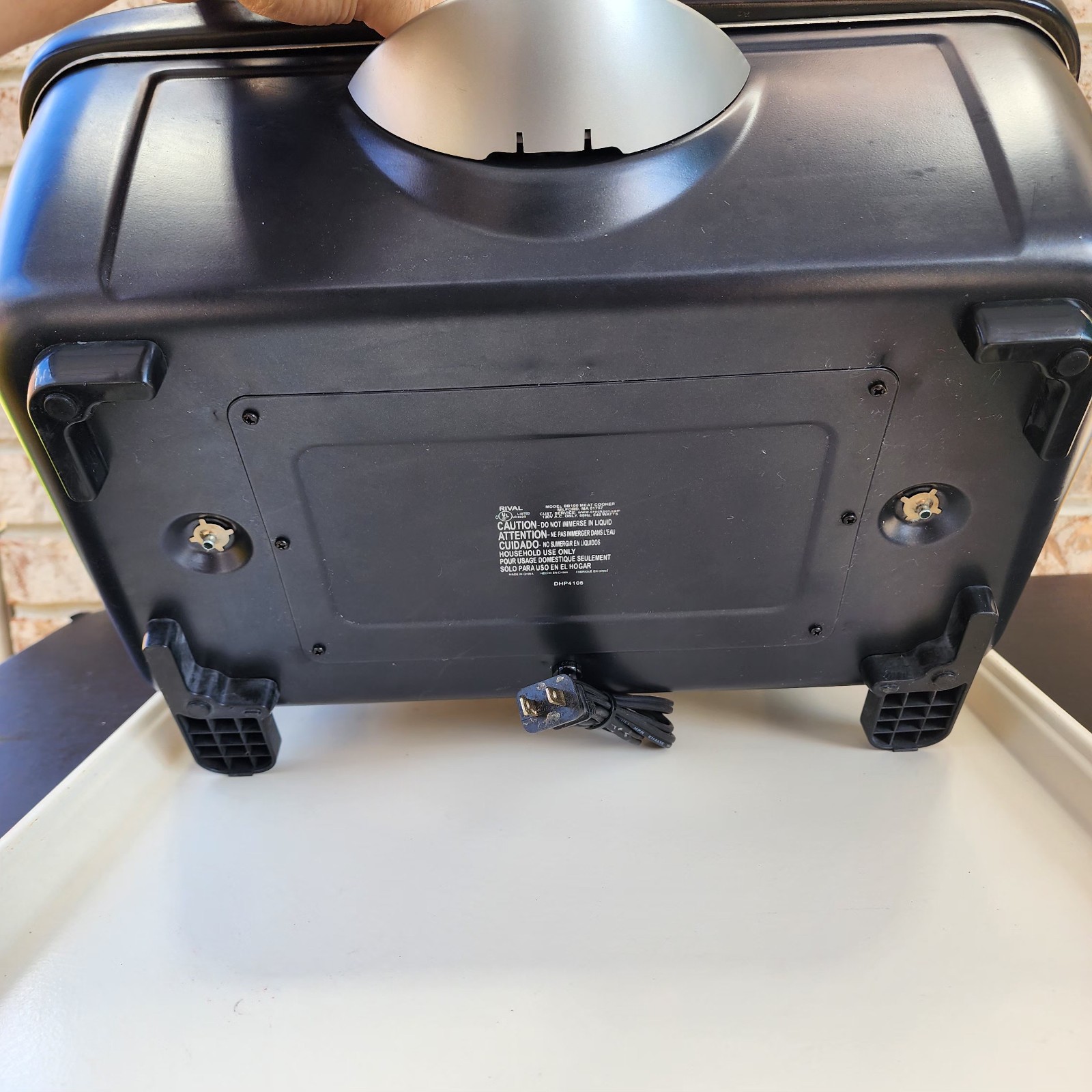 RIVAL Crock Pot BBQ Pit Indoor Countertop Slow Roaster Meat Grill BB100 Tested
