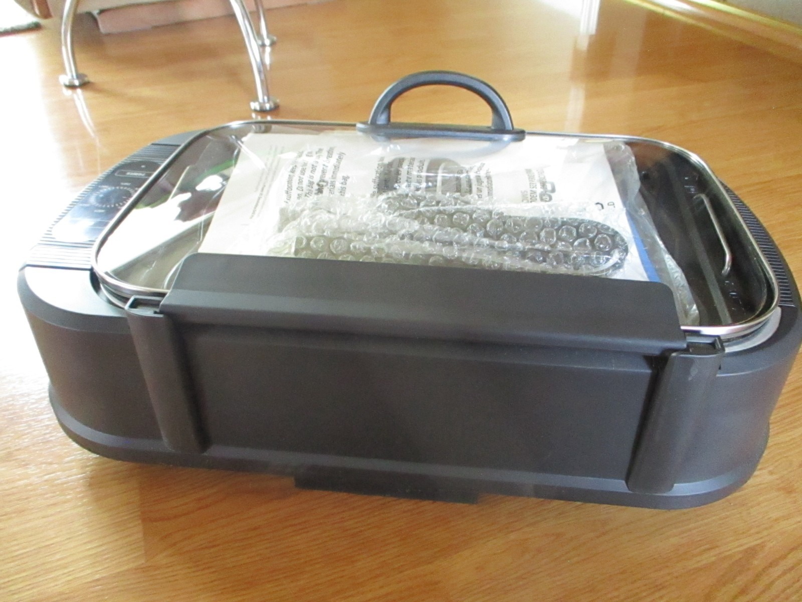 PowerXL Smokeless Electric Indoor Grill Pro with Glass Lid PG-1500FDR 1500 Watts