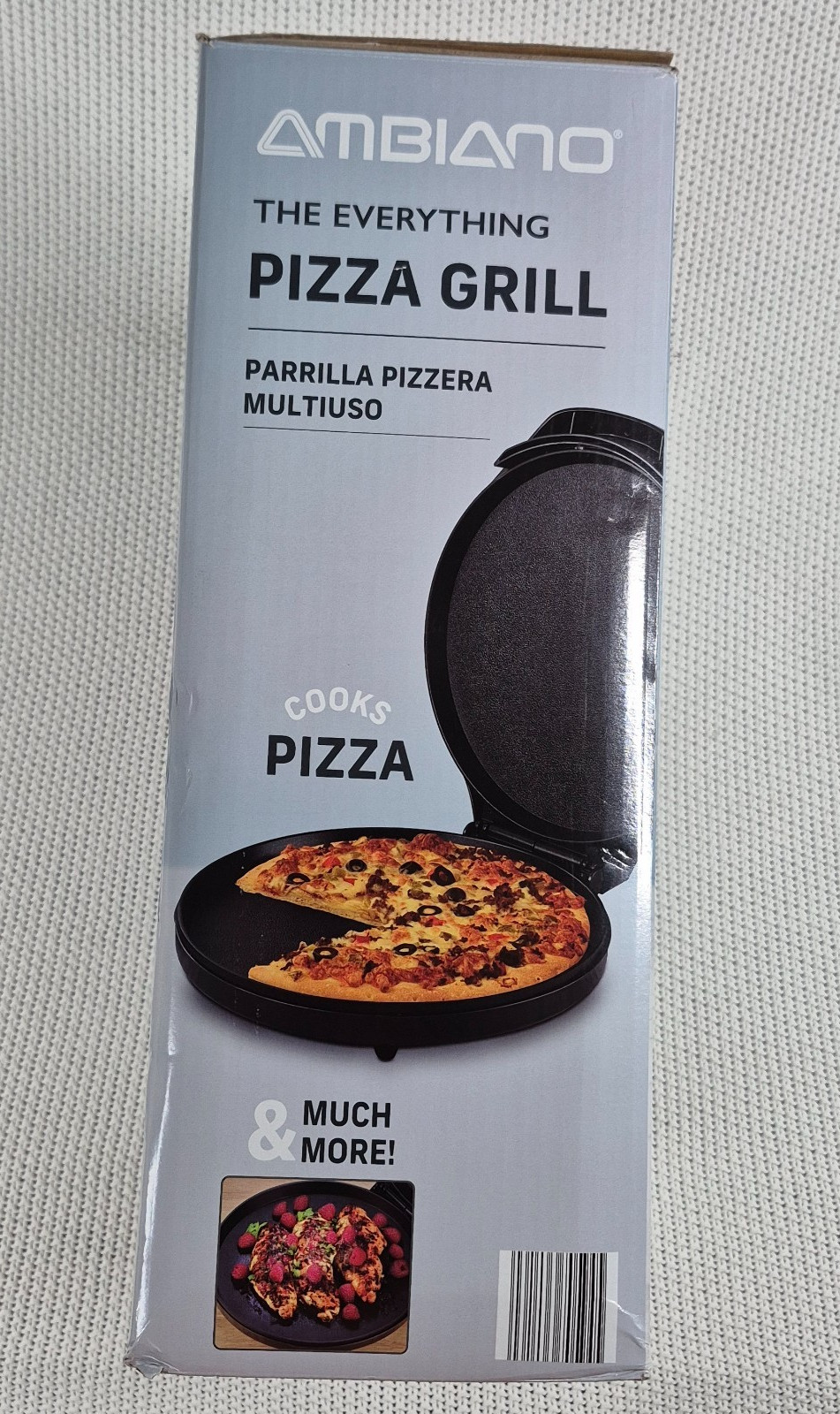 The Everything Pizza Grill 12″ Adjustable Temperature With Recipes Easy Clean