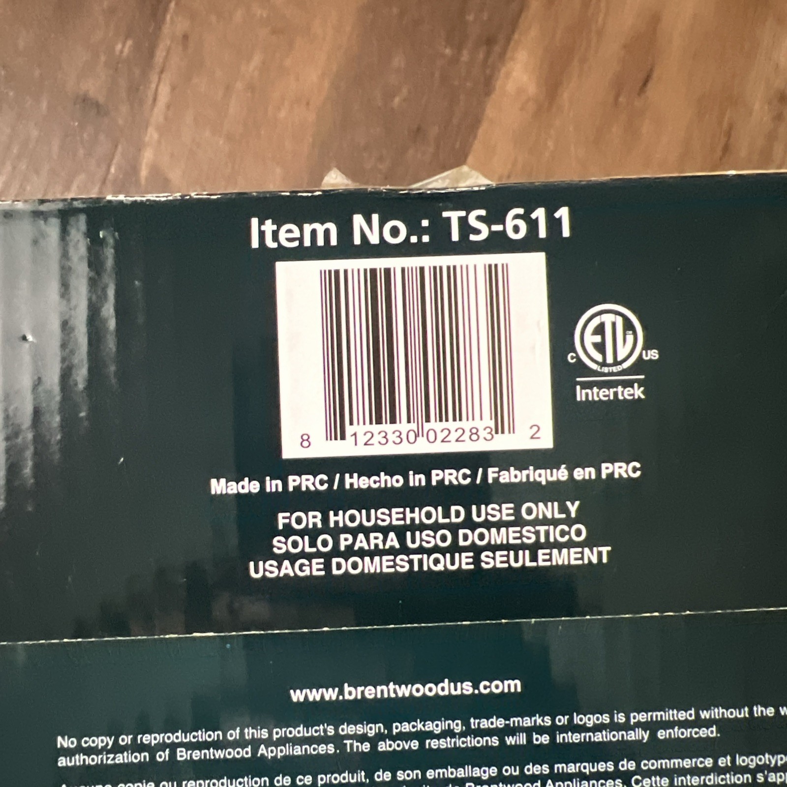 Brentwood Panini Press and Grill Non-Stick TS-611 NEW Sealed