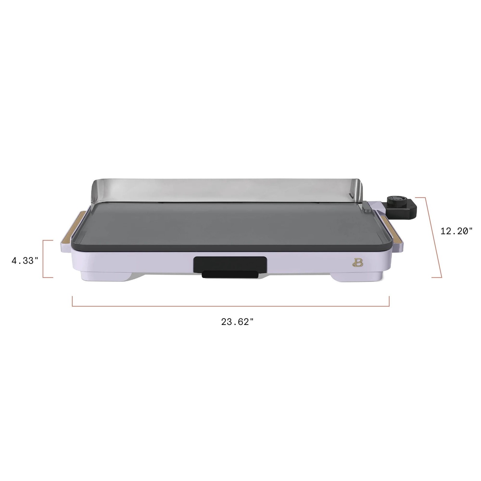 Beautiful XL Electric Griddle, 12 x 22 in, Non-Toxic EverGood Ceramic Coating,