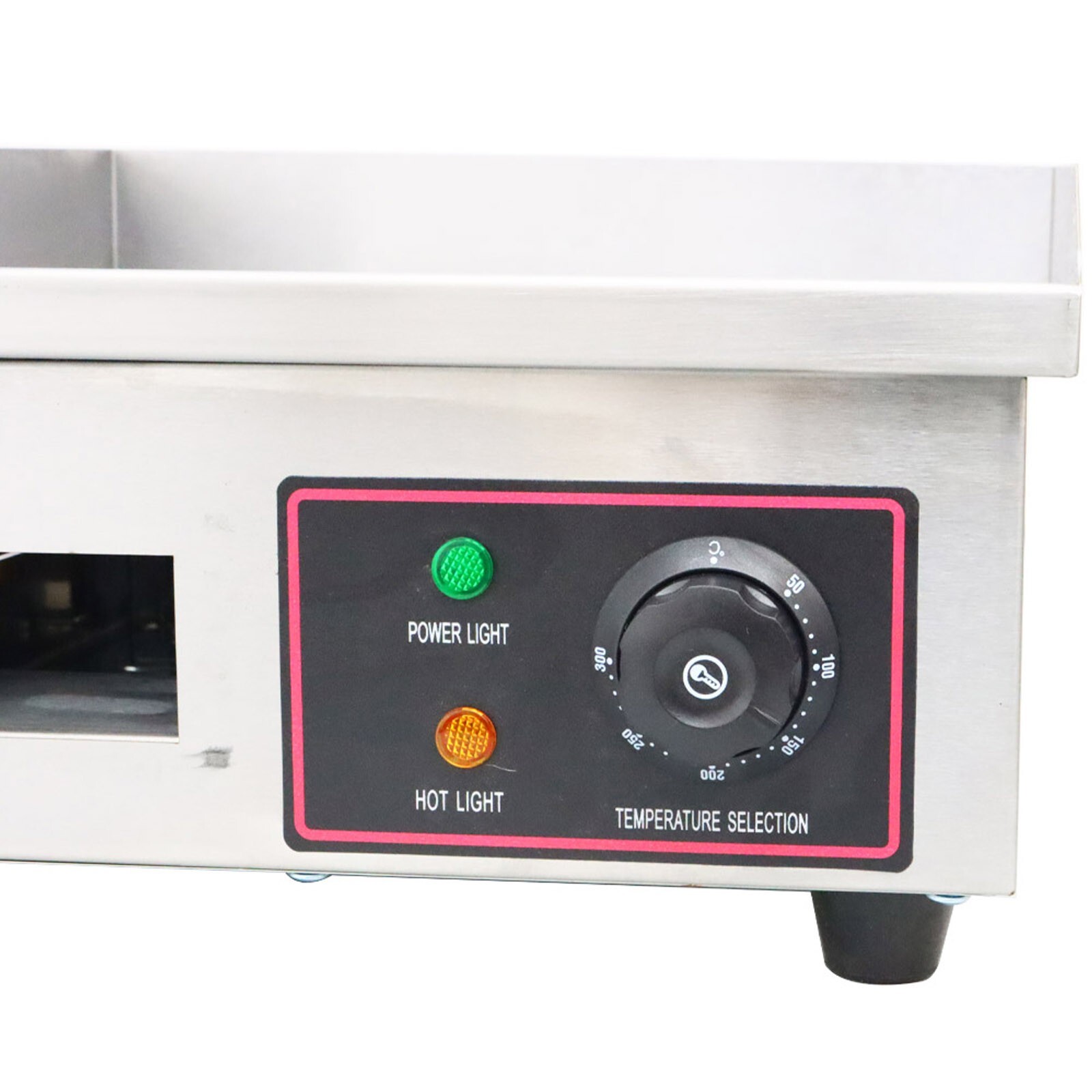 110V Flat Cooking Griddle Grill Stainless Steel Counter Top Electric Gridle