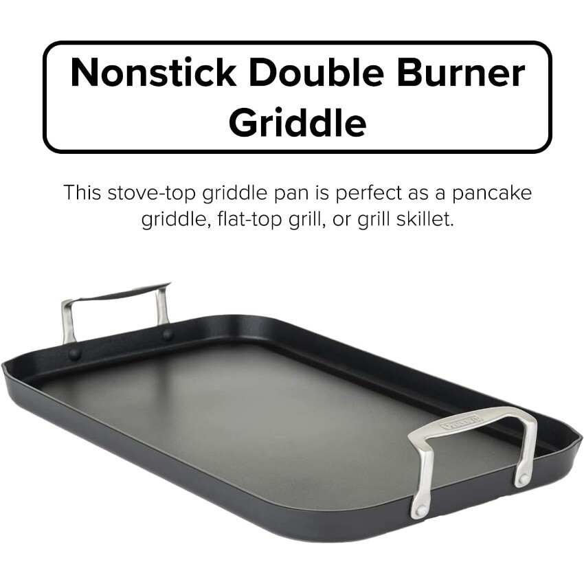 Viking Culinary Hard Anodized Nonstick Double Burner Griddle
