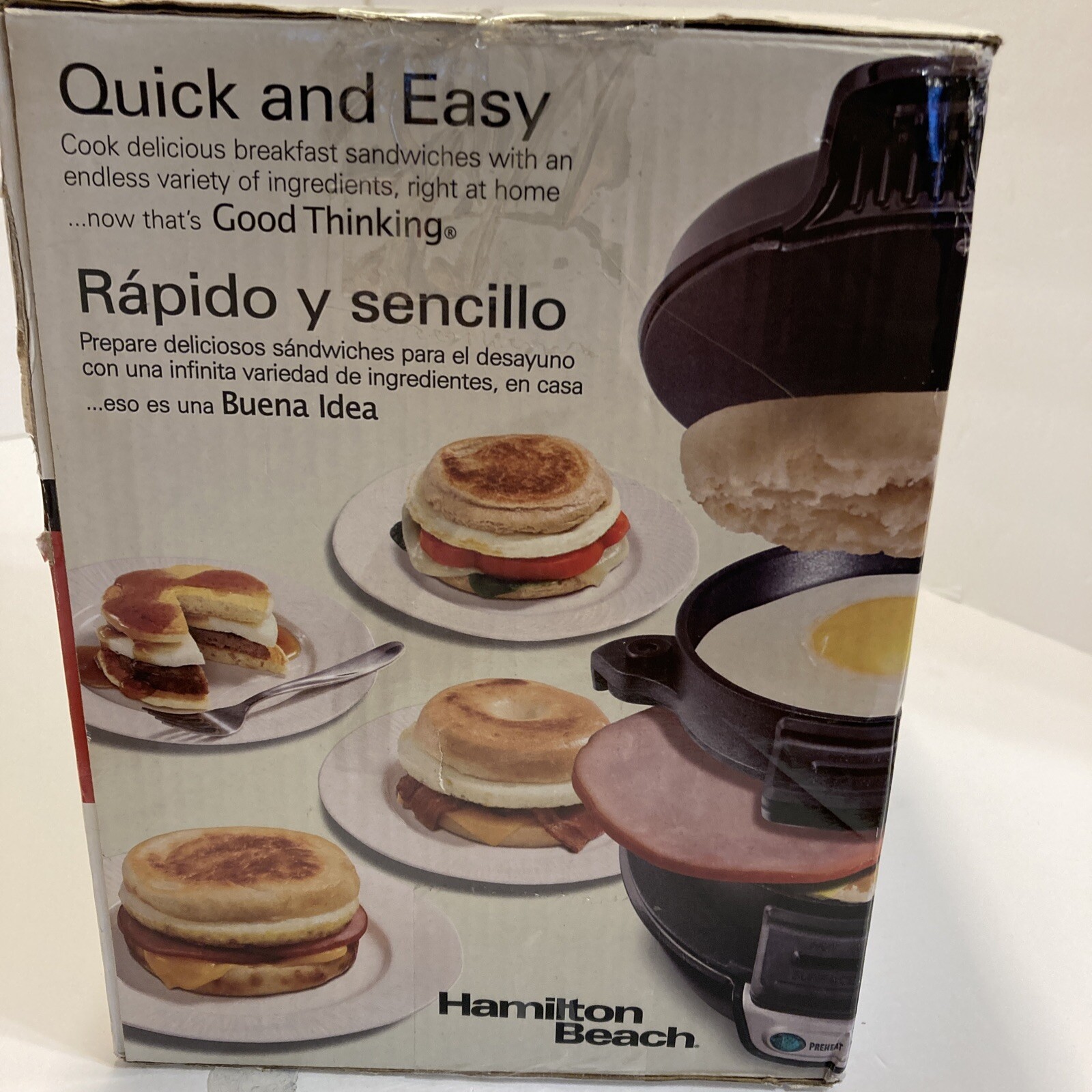 hamilton beach 25477 quick and easy breakfast sandwich maker