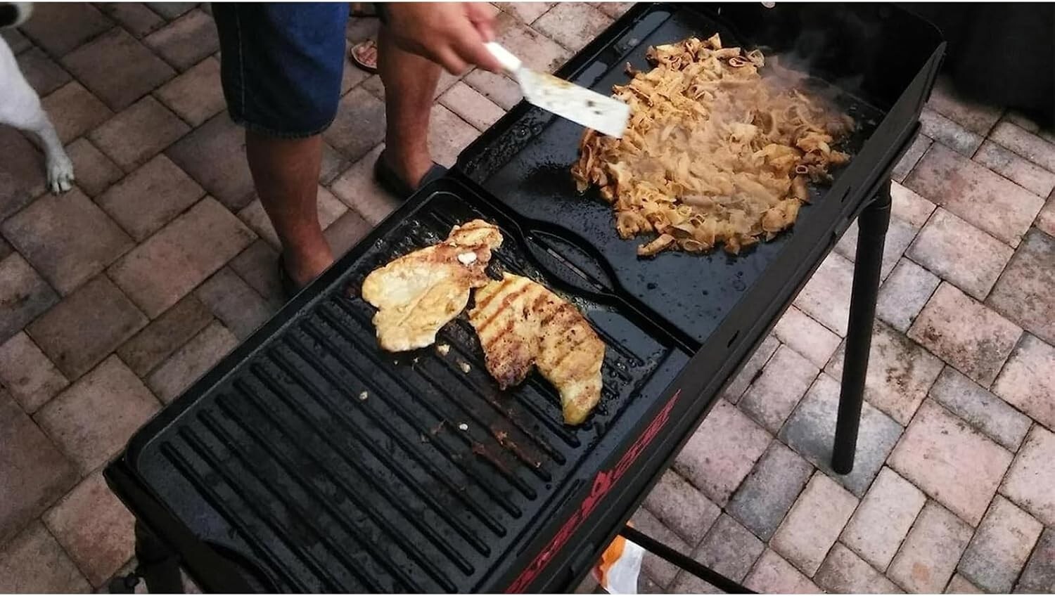 Versatile Pre-Seasoned Cast Iron Griddle for Camp Chef 14″ & 16″ Stoves