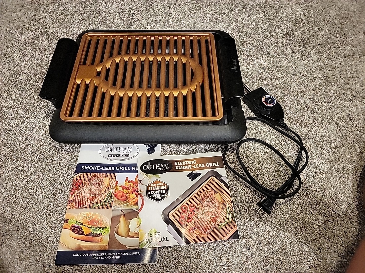 Electric Grill – Non-Stick, Smokeless, Indoor Grill – Counter Top Grill Camping