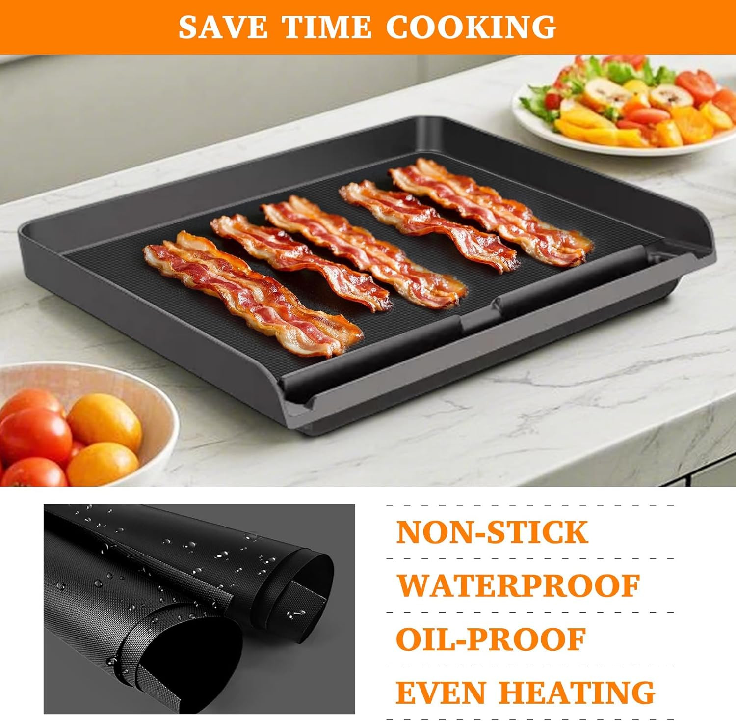5 alfombrillas reutilizables para parrilla compatibles con Ninja Sizzle Indoor