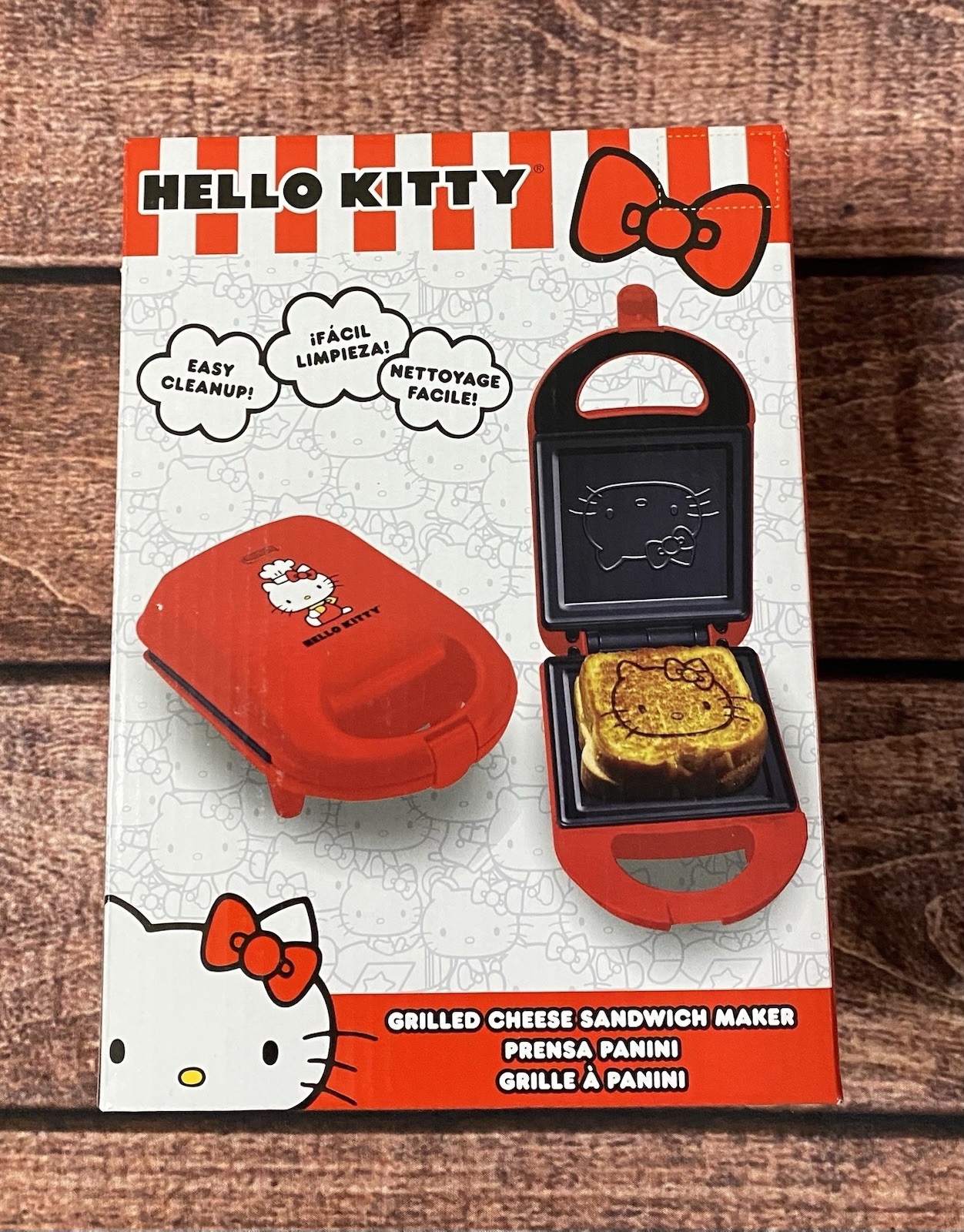 Hello Kitty Grilled Cheese Maker Non-Stick Sandwich Press Uncanny Brands New