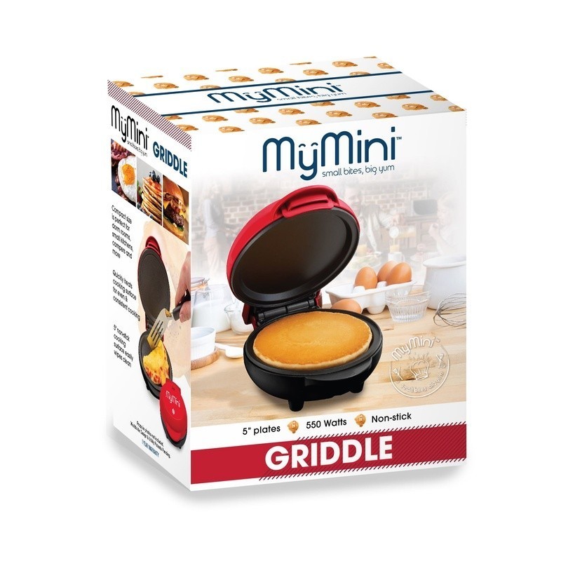 550W Nonstick Pancake Griddle Compact Cooking Surface Eggs Quesadillas Desserts