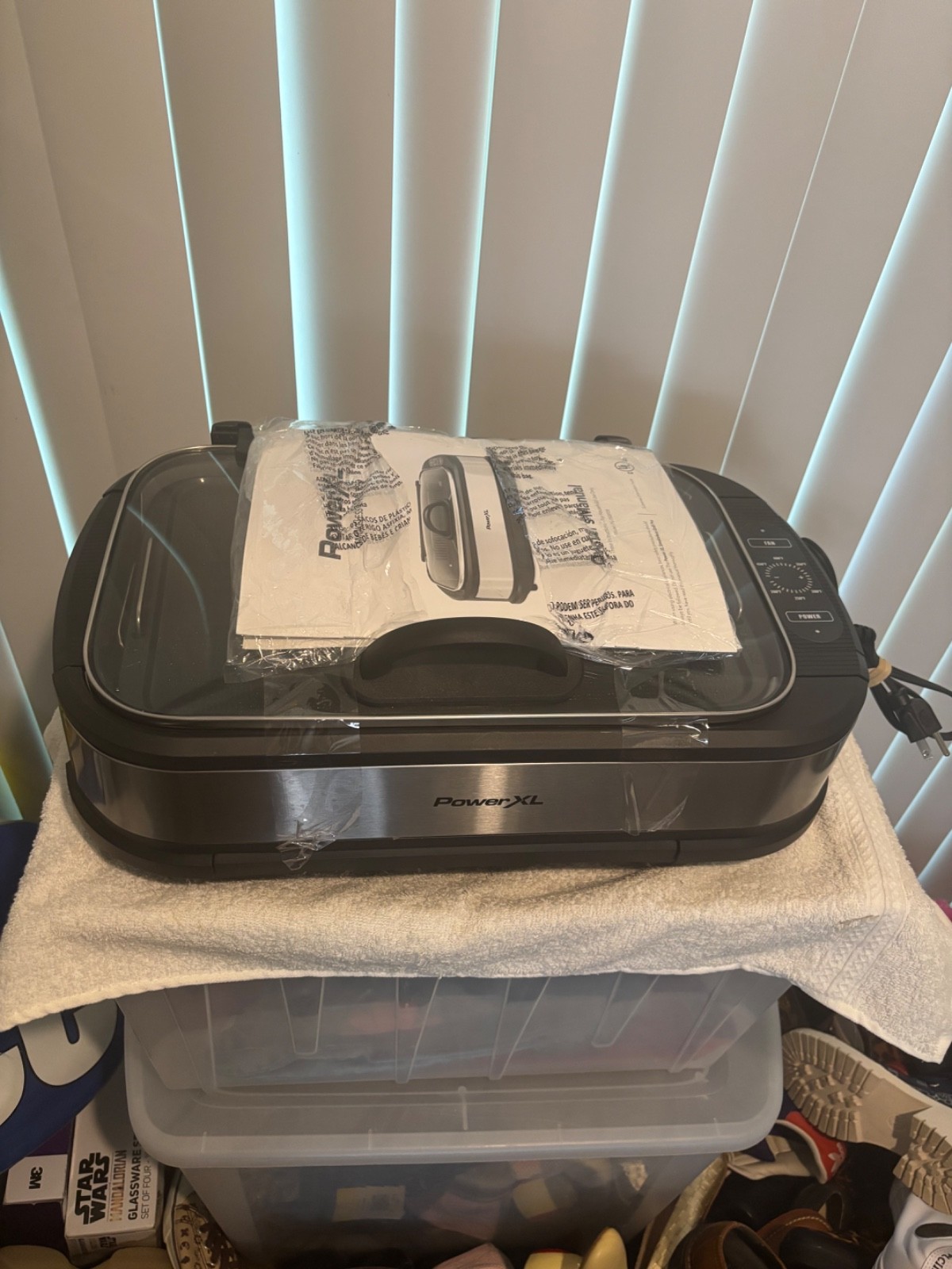Power XL Grill Pro Turbo Speed Grill & Griddle Kitchen Counter 450 Degrees