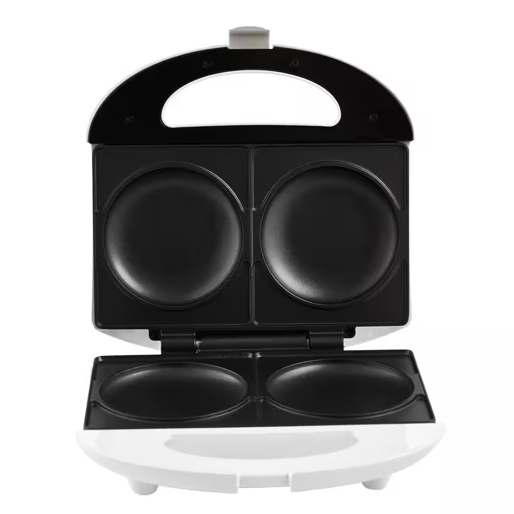 IMUSA Arepa Maker Specialty Grill 20 sq in Cooking Area White 2-Slot Locking Lid