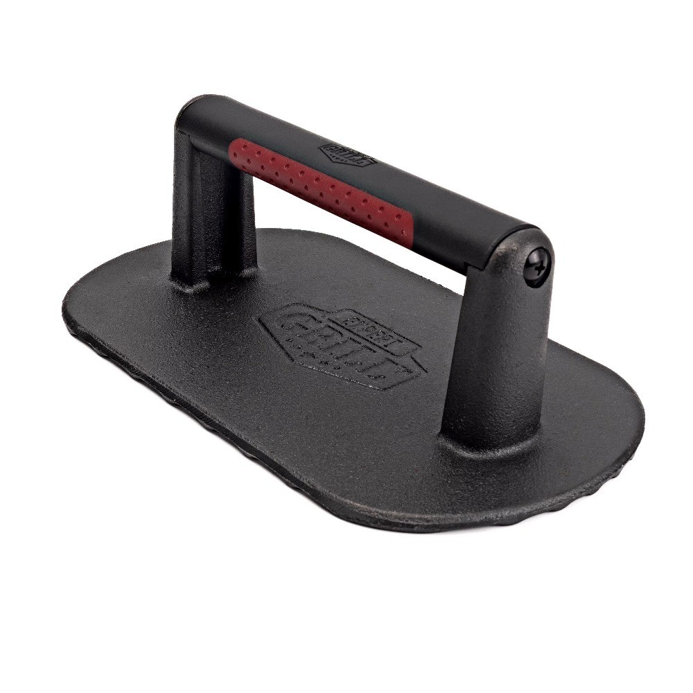 Heavy Duty Cast Iron Griddle Press Bacon Burger Weight Smash Steak Cooking Tool