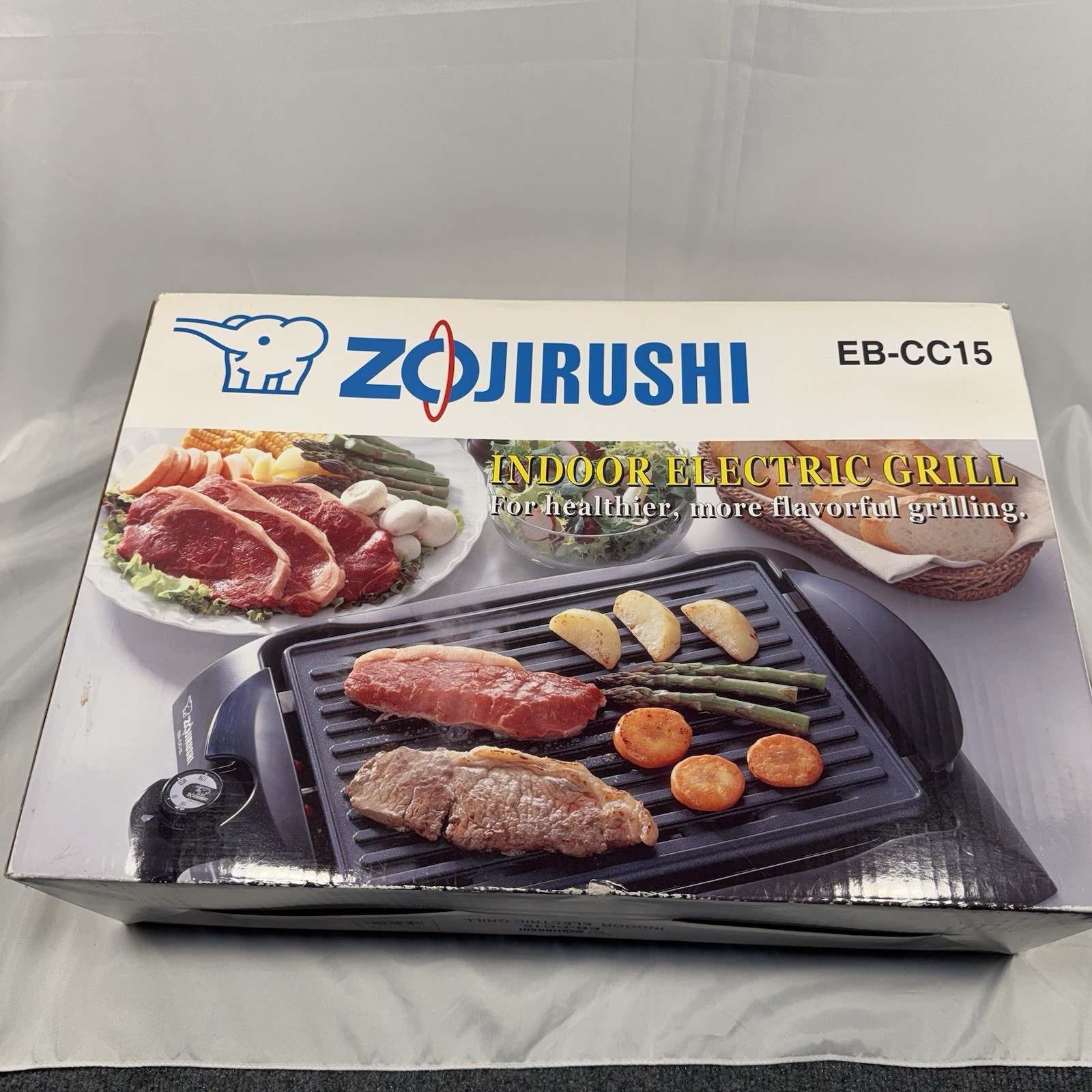 Zojirushi EB-CC15 Indoor Electric Grill Indoor BBQ 120V 1300W Nonstick Unused