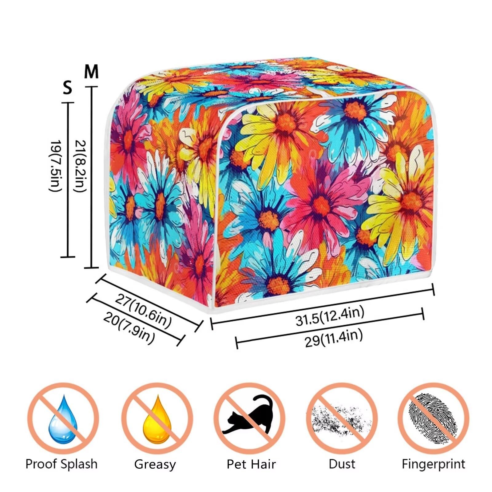 Daulesho Hibiscus Flower 2|4 S – For 2 slice toaster, Red