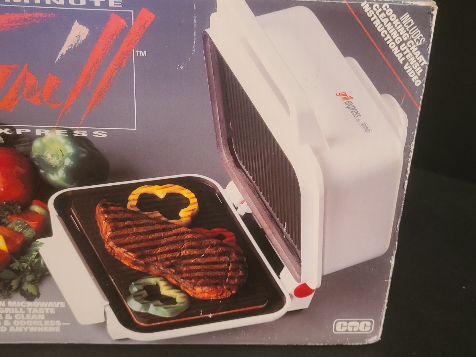 NEW IN BOX! Vintage 1992 One Minute Grill Express by Creative Technologies