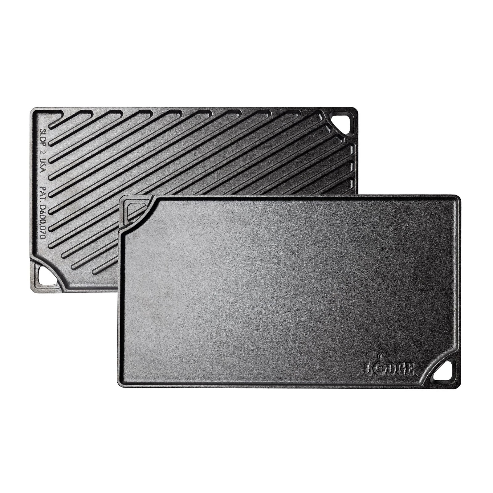Lodge Reversible Cast Iron Grill/Griddle Pan 16.75 x 9.5 – Pre-Seasoned