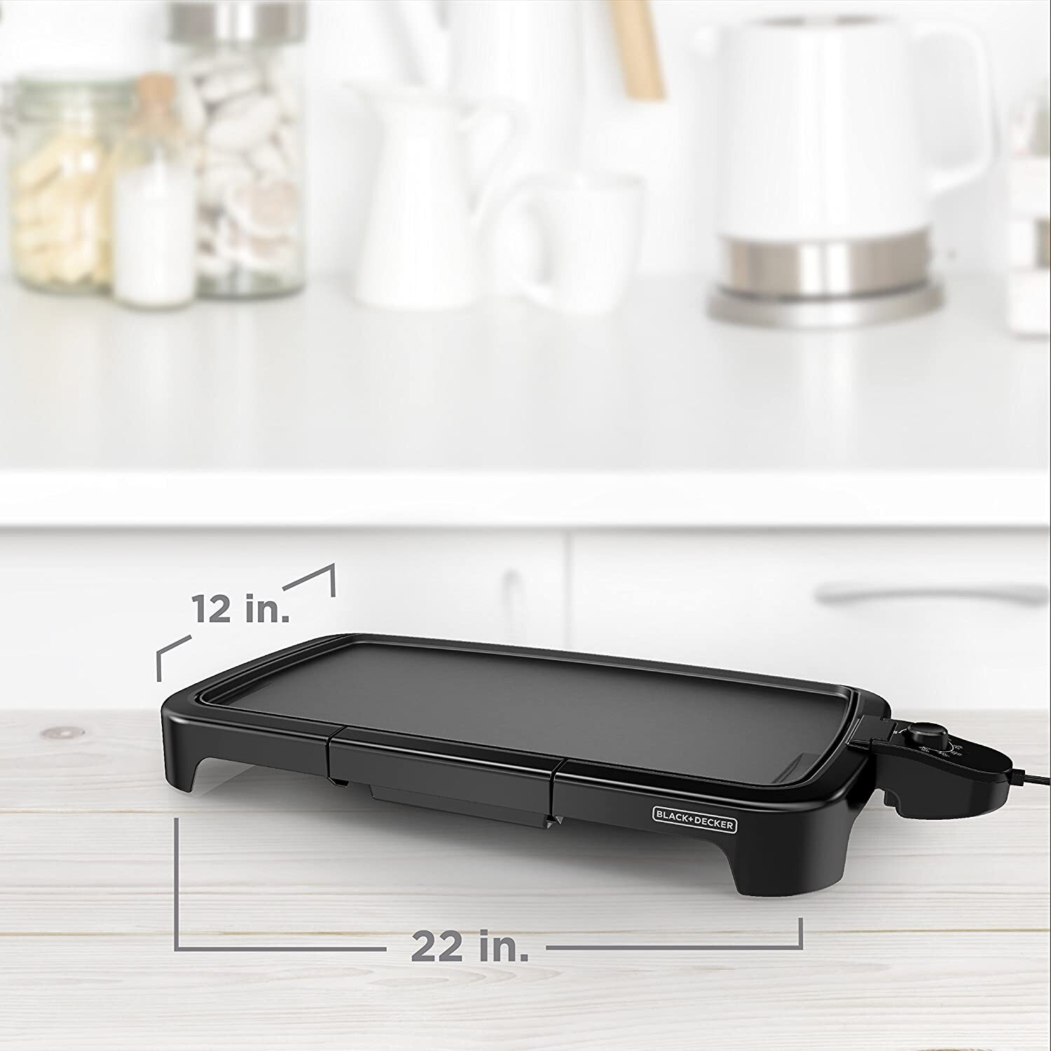 BRAND NEW! BLACK+DECKER GD2011B 8-SERVING FAMILY SIZED ELECTRIC GRIDDLE BLACK