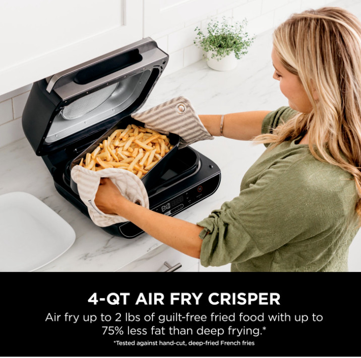 NEW Ninja Foodi 5-in-1 Indoor Grill, Air Fryer, Roast, Bake, Dehydrate – BG500A