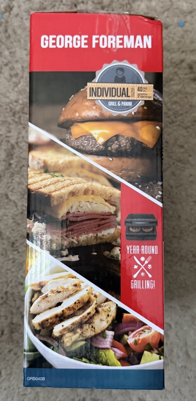 George Foreman Family Size & Panini Grill – NEW