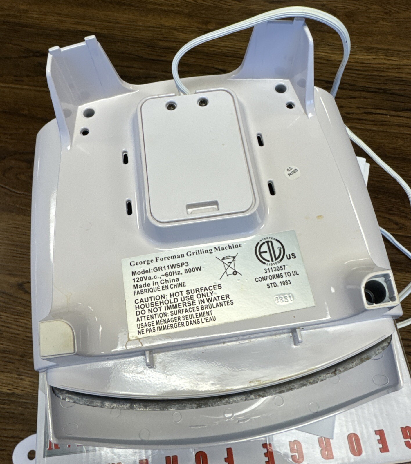Newest Champ George Foreman GR11WSP3 Indoor Grill Grilling Machine