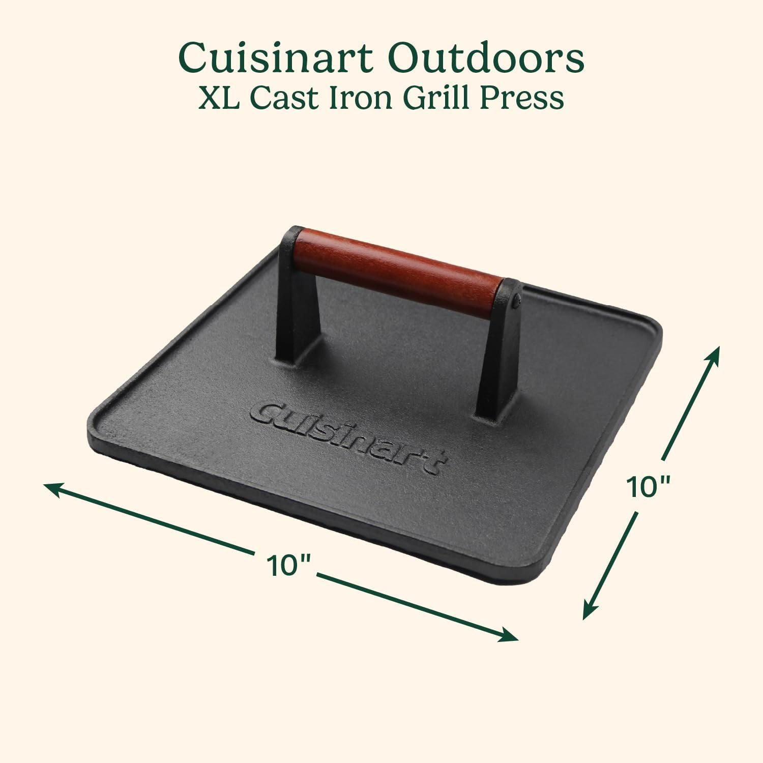 CGPR-223 XL Cast Iron Griddle Press
