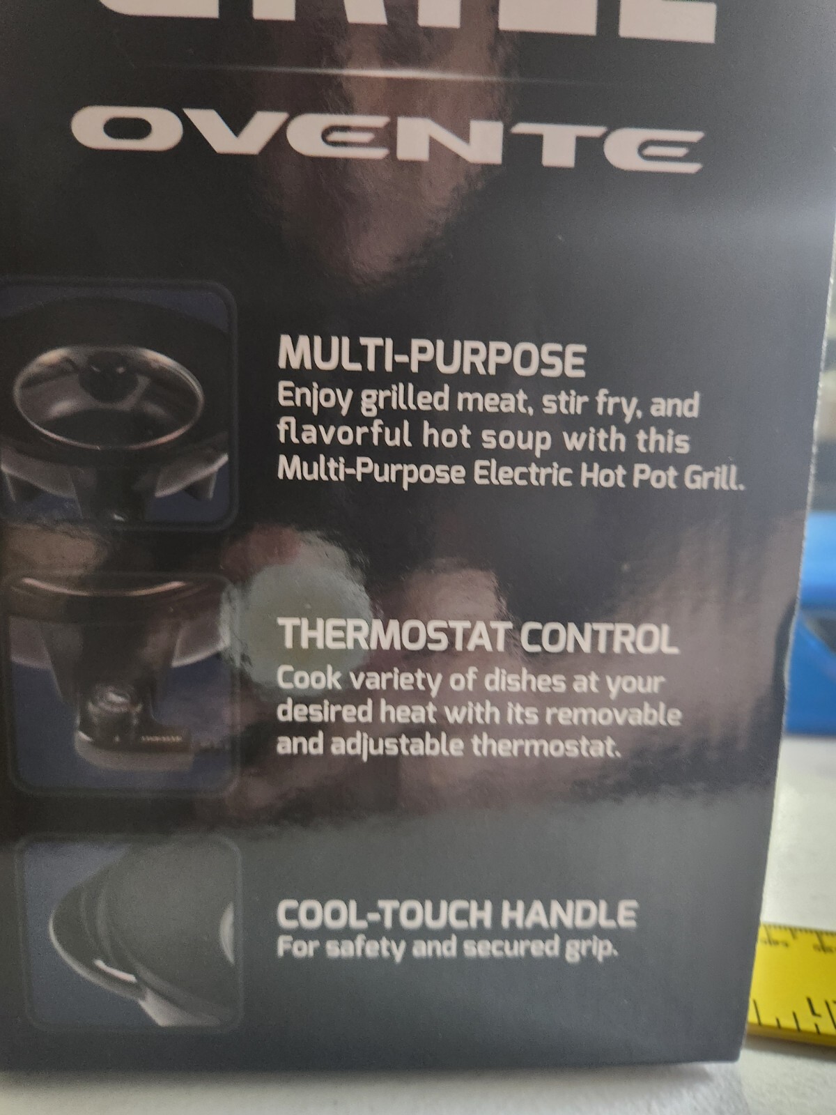 Ovente Electric HotPot Grill 13″ 2-in-1 Combo Multi-Purpose Non-Stick New in box