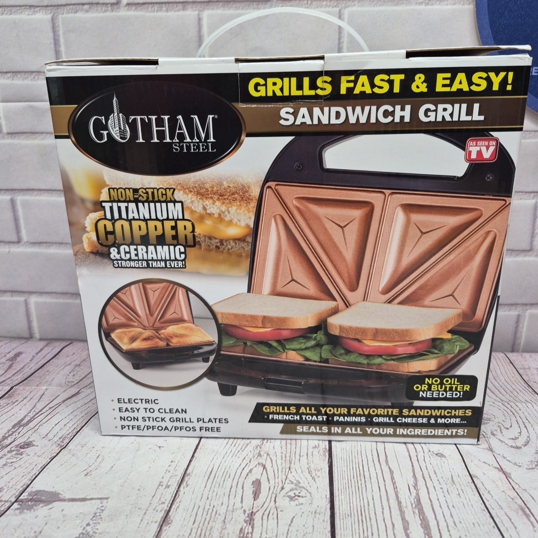 Nonstick Panini Press Sandwich Maker 2In1 Breakfast Sandwich Maker Grill