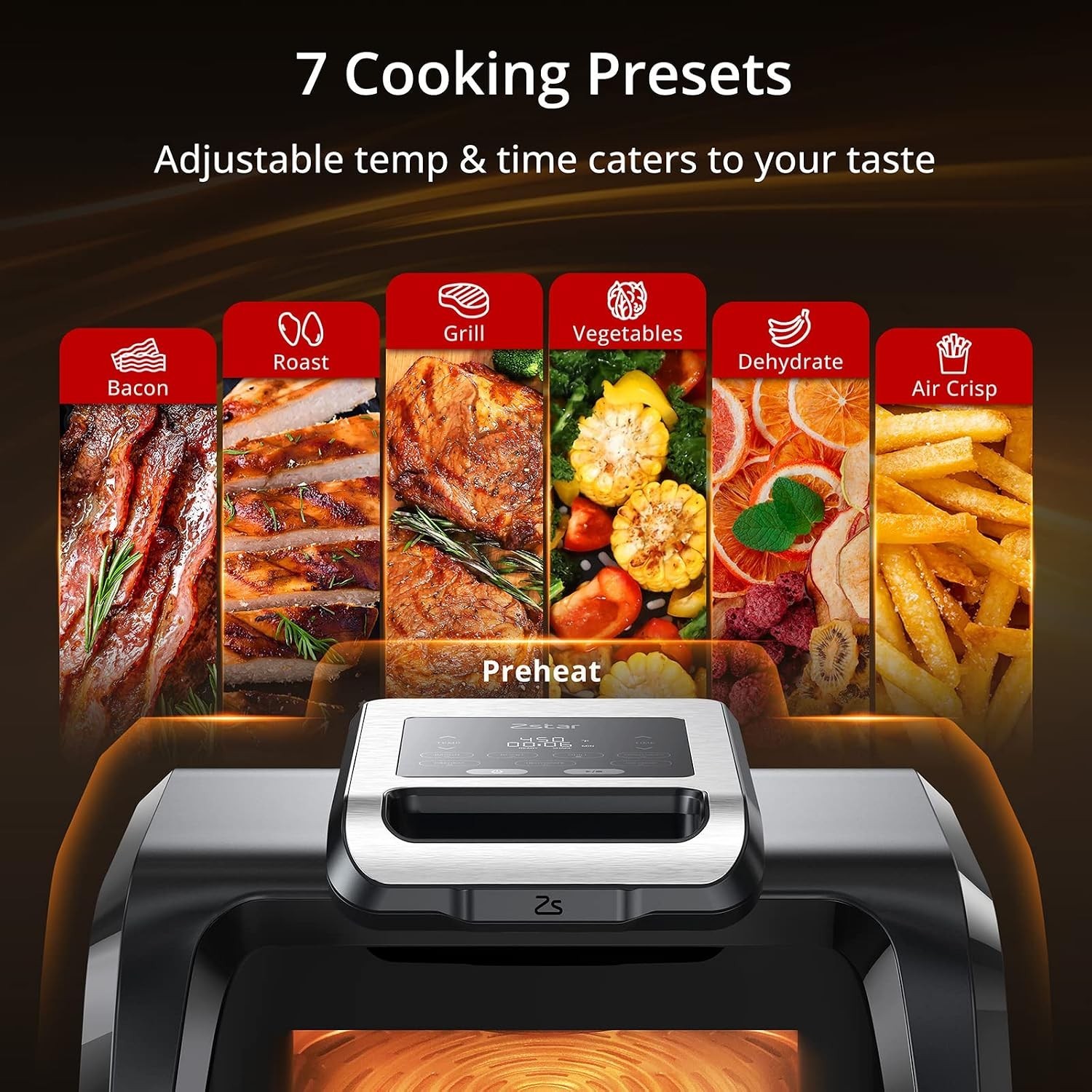 New Indoor Electric Grill Air Fryer Combo 4 Qt Non-Stick Dishwasher Safe