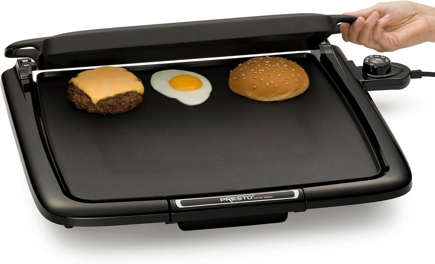 XL Cool-Touch Electric Griddle and Warmer Plus