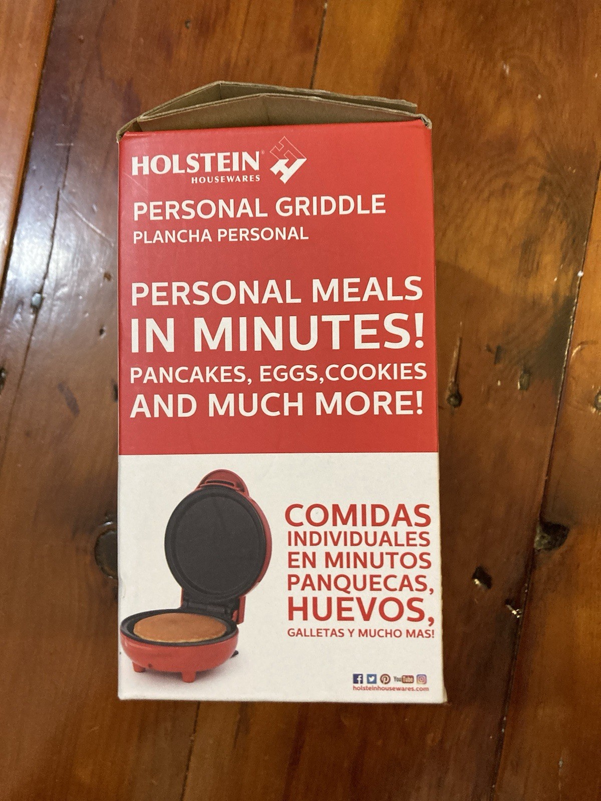 Holstein Housewares Personal Griddle 4 Inch 550 Watt New In Box NIB