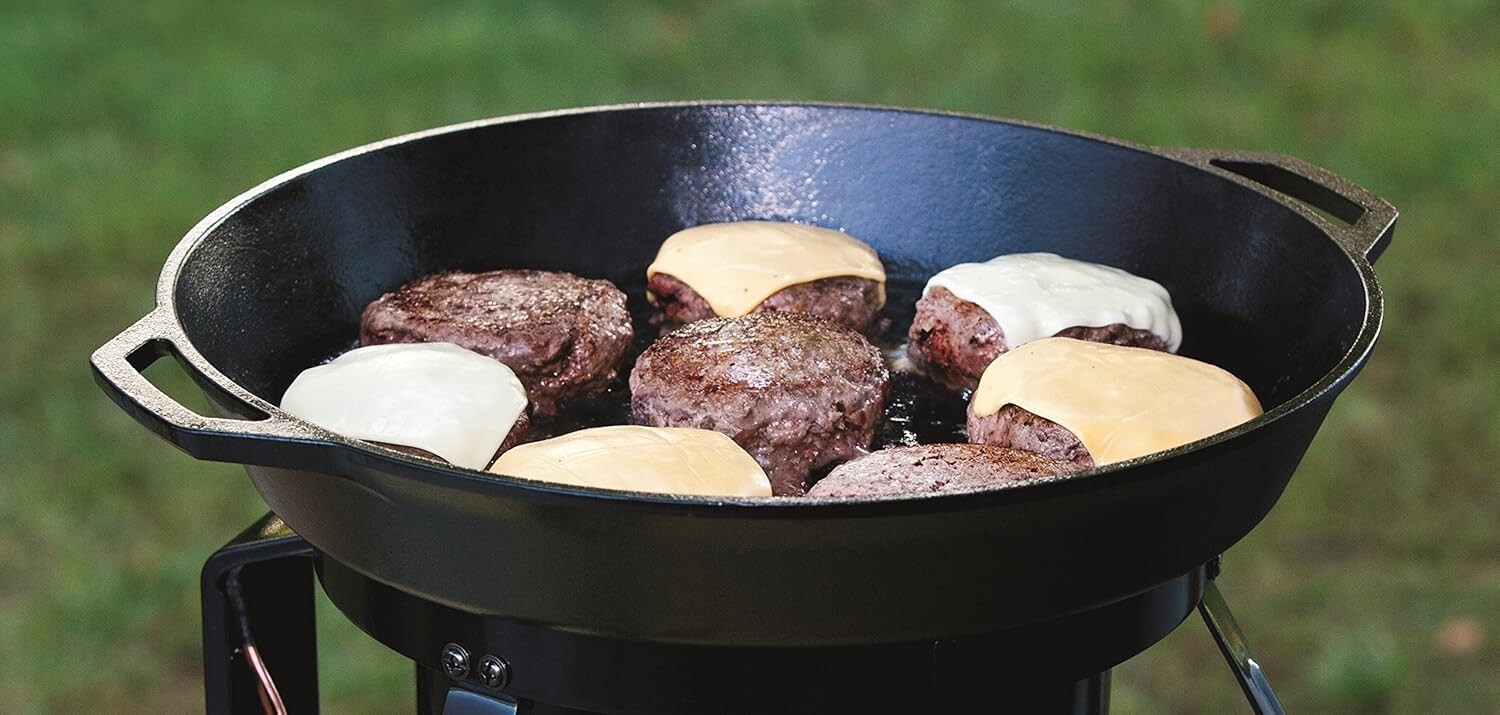 Lodge L17SK3 17″ Pre-Seasoned Cast Iron Skillet with Dual Handles
