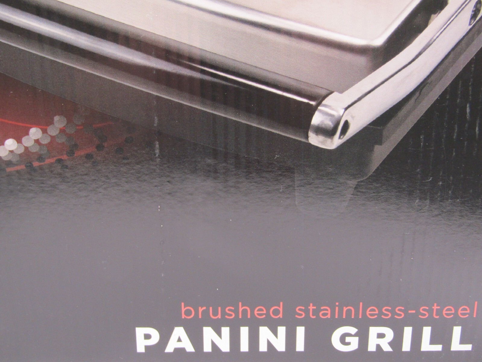 Parini Stainless Steel Panini Grill. Dual Sided Non-Stick Surface.