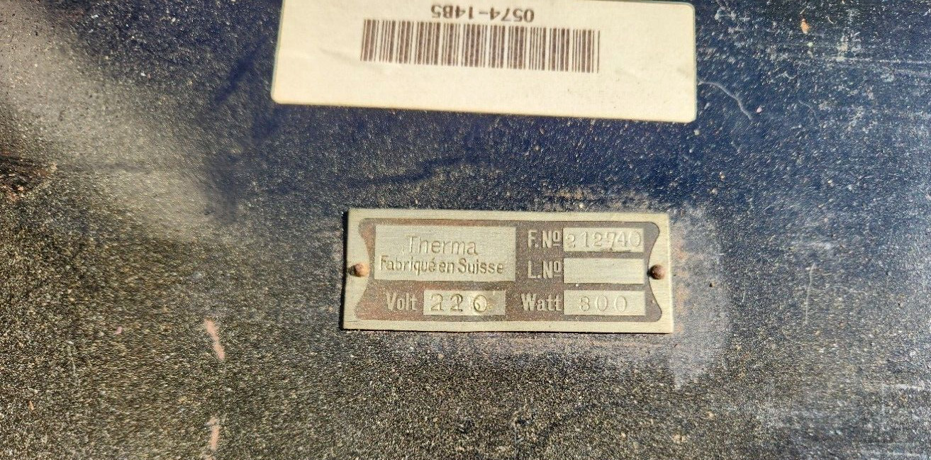 Therma Griddle 212740 Hot Plate 220 V 800 W