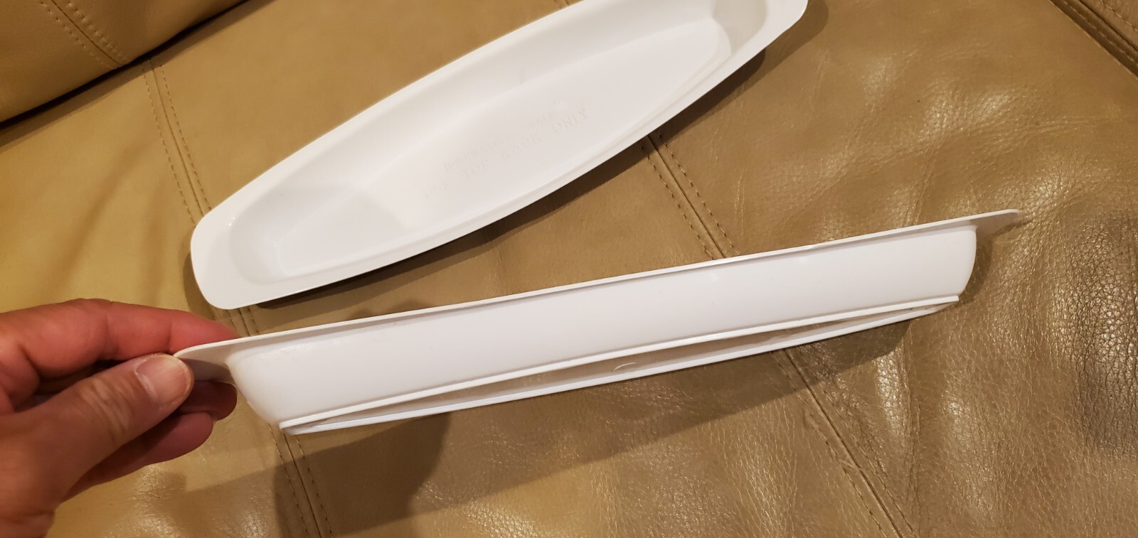 Lot of 2 GEORGE FOREMAN GRILL 12 1/2″ White Drip Tray Grease Catcher 12.5″