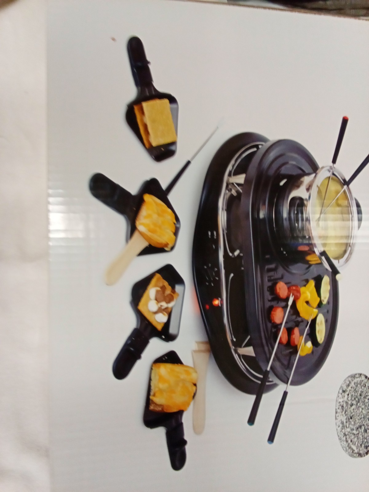 New Total Chef Raclette With Fondue Pot