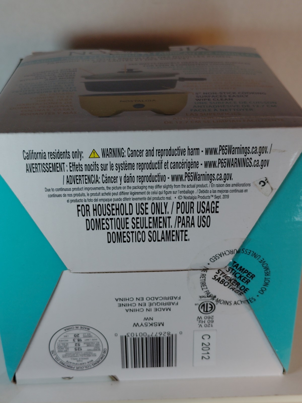 Nostalgia MyMini Personal Electric Skillet & Rapid Noodle Maker Dorm Room Sealed