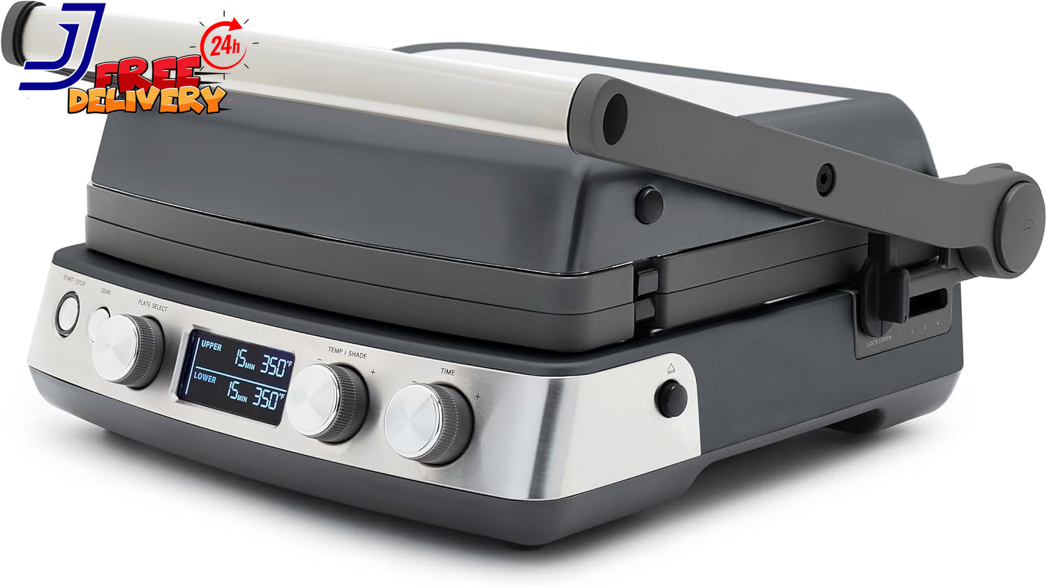 GreenPan Elite 7-in-1 Multi Function Contact Grill & Griddle Healthy Cerami