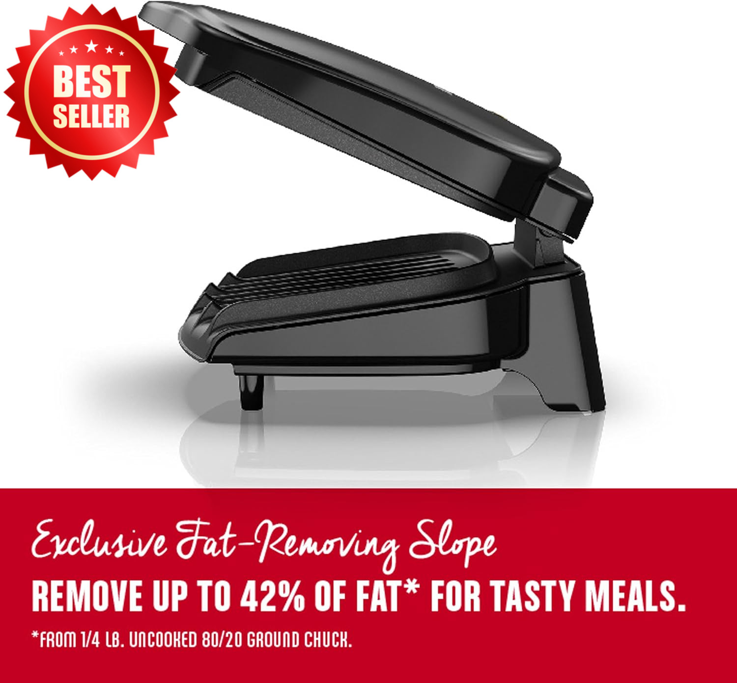 GR10B 2-Serving Electric Indoor Grill Panini Press Black Compact US